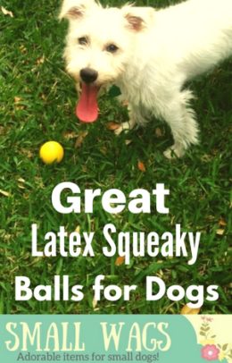 soft latex squeaky dog ball