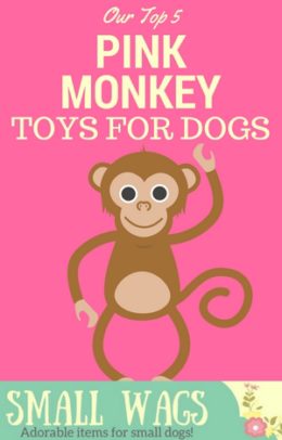 Pink Monkey Dog Toy