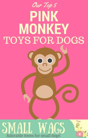 Pink monkey dog toy online