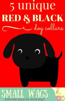 Red and Black Dog Collar